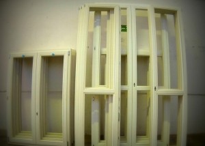 finestre in rovere laccate a poro aperto